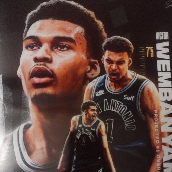NEW VICTOR WEMBANYAMA SPURS ULTRA PREMIUM GLOSSY 8.5x11 ROOKIE BASKETBALL POSTER - Picture 5 of 6